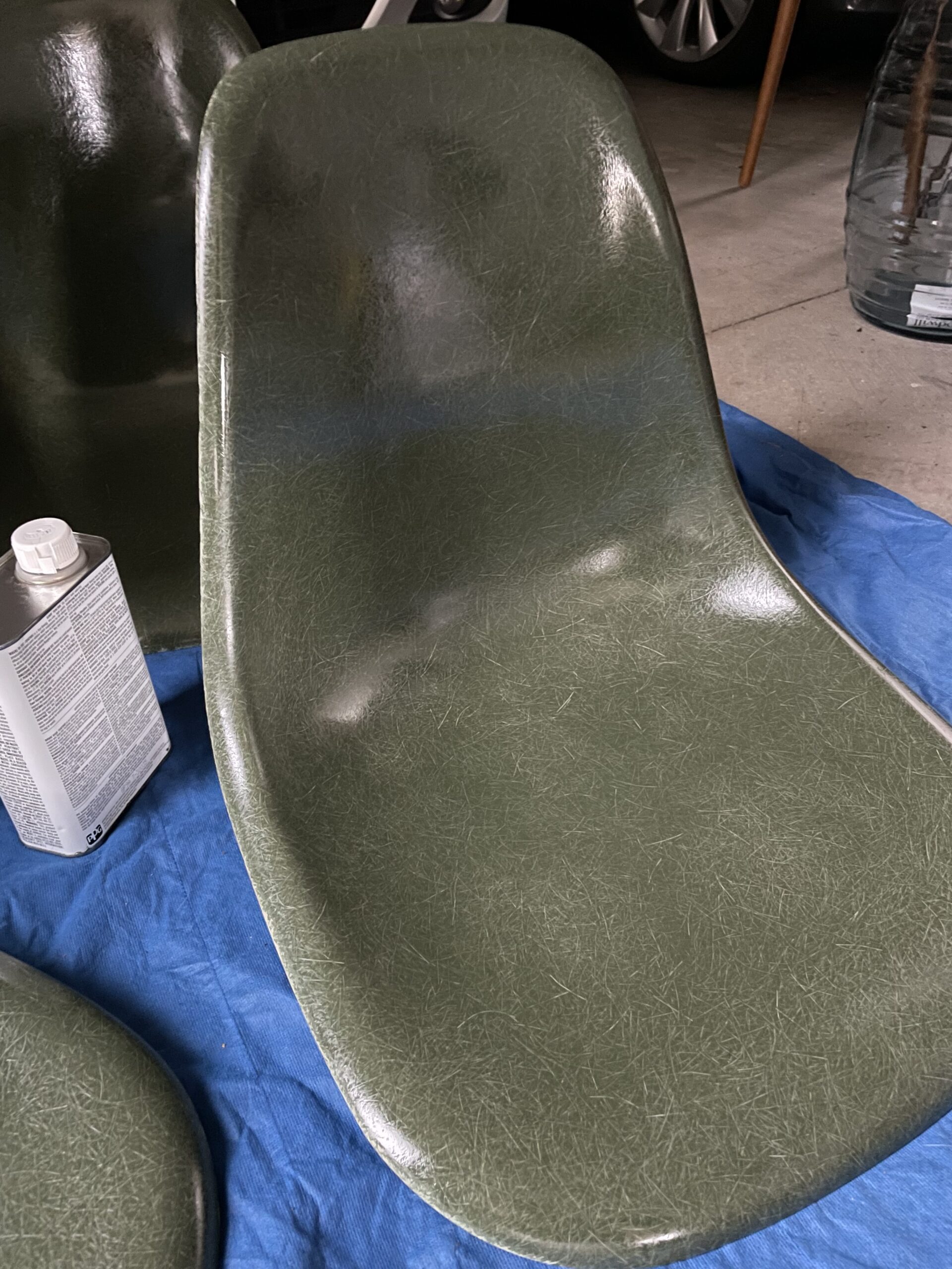 An Eames chair shined up with Penetrol